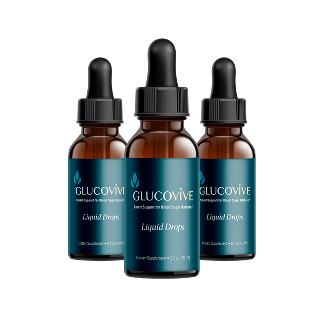 GlucoVive 3 bottles pack image