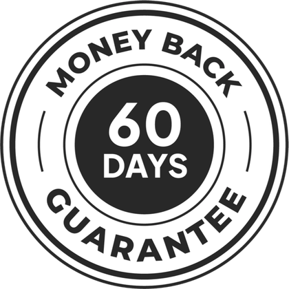 60 days money back guarantee seal